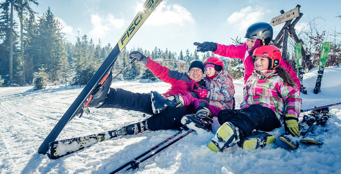 Skiareál Lipno - rodina s dětmi