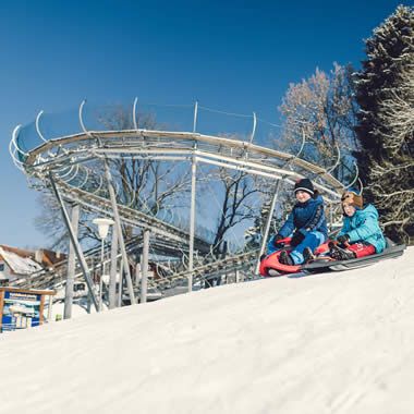 Bobová dráha Lipno v zimě