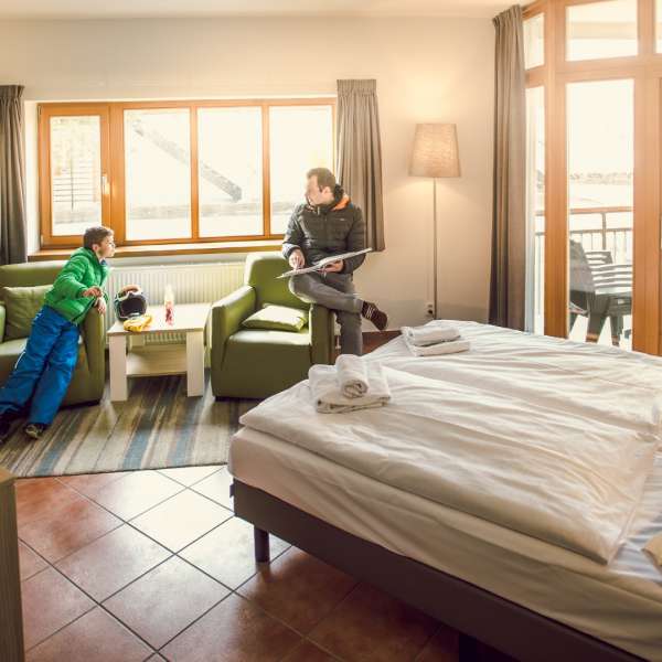 Apartmán typu 2S - obývací pokoj
