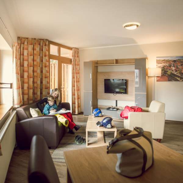 Apartmán typu 2A1 - obývací pokoj