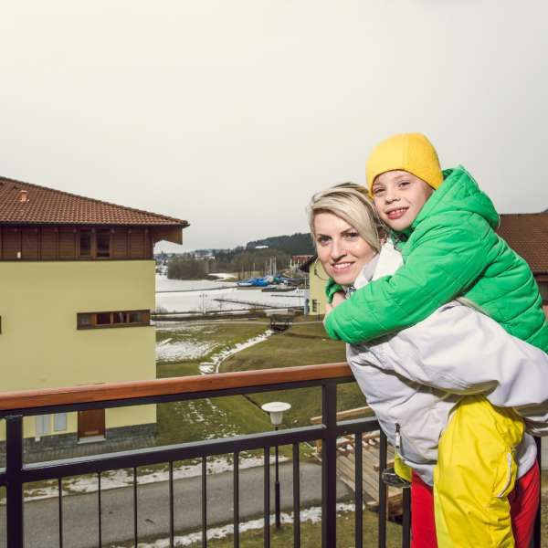 Apartmán typu 2A1 - výhled z terasy