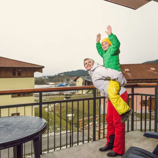 Apartmán typu 2A1 - výhled z terasy