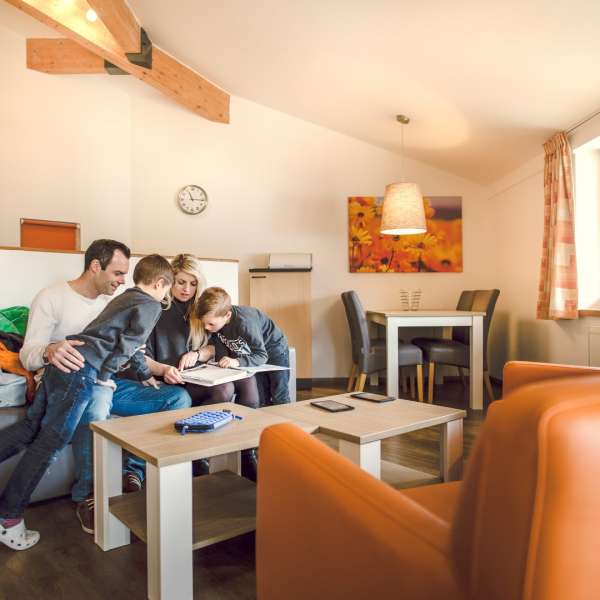 Apartmán typu 2-4A - obývací pokoj