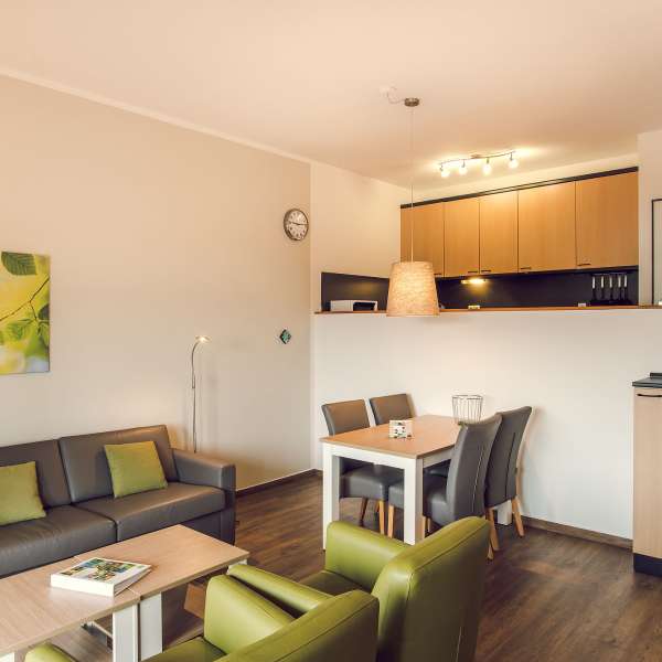 Apartmán typu 2-4A - obývací pokoj