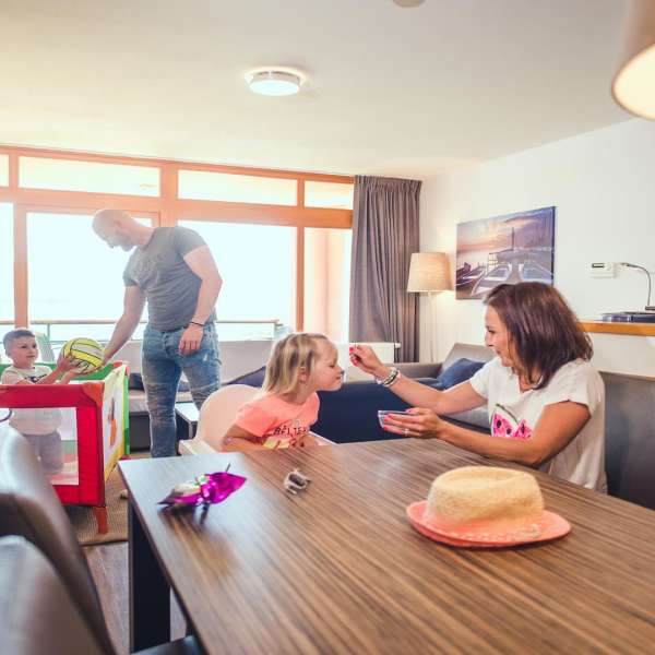 Apartmán typu 4-6A - obývací pokoj