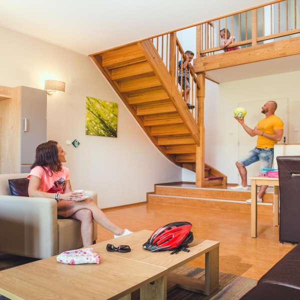 Apartmán typu 4B2 - obývací pokoj