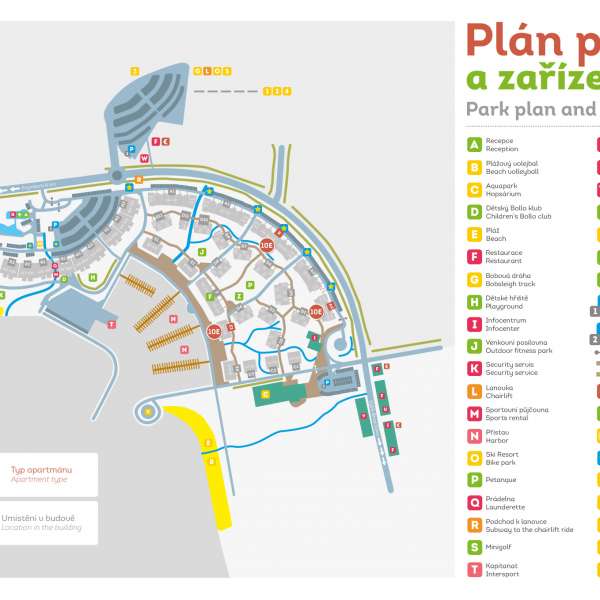 Přehled umístění apartmánů 10E