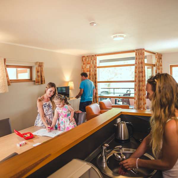 Apartmán typu 4-6E - obývací pokoj