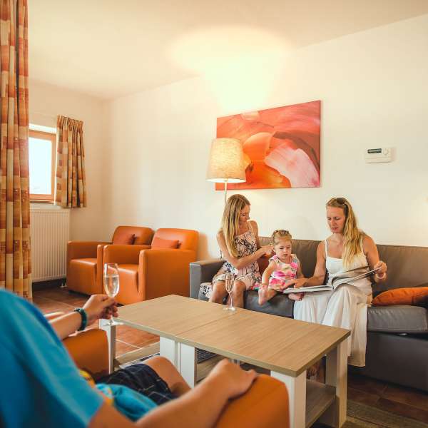 Apartmán typu 4-6E - obývací pokoj