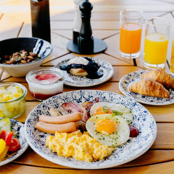 Molo Bistro Lipno detail snídaňového bufetu