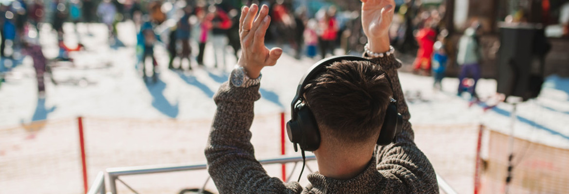 Dj Ch4mba a Dj HugoTeyy na rolbě ve Skiareálu Lipno