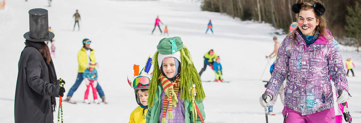 Skiareal Lipno karneval s lišákem Foxem Karneval s lišákem Foxem