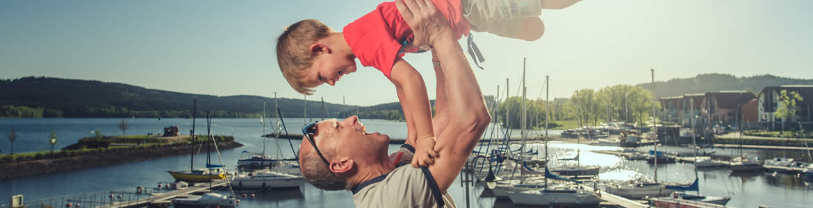 Landal Marina Lipno - výhled na jezero