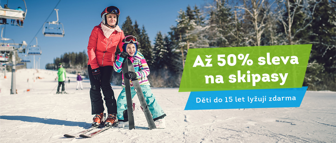 Zvýhodněné skipasy do skiareálu Lipno
