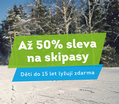 Zvýhodněné skipasy do skiareálu Lipno