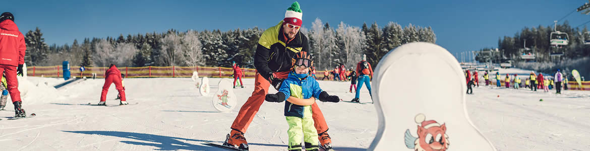 Skiareál Lipno - výuka dětí